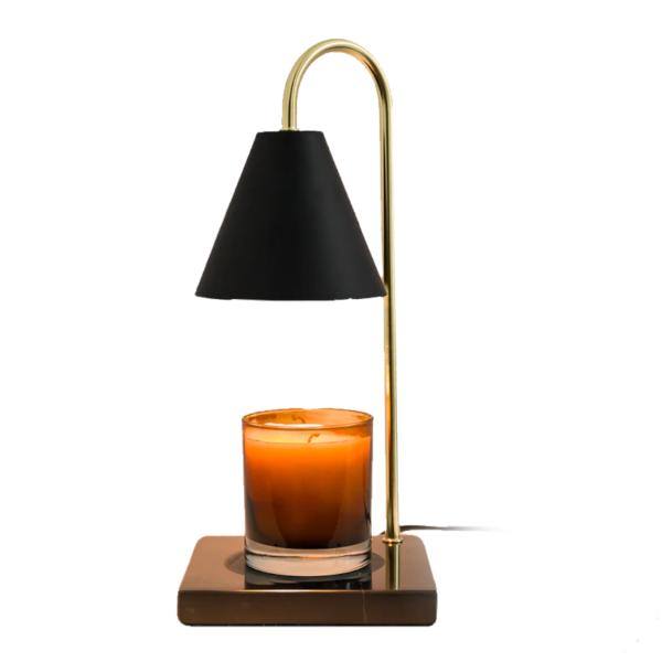 13" 35 watt Black Marble Candle Warmer 1