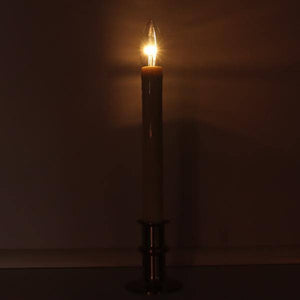Vanilla/Brushed Nickel LED Taper Candle with Adjustable Base 2