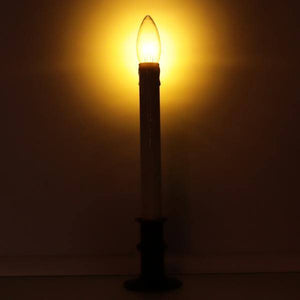 Vanilla/Black LED Taper Candle with Adjustable Base 2