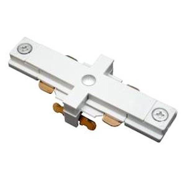 White 1-Circuit Track End-to-End Mini-Connector 1