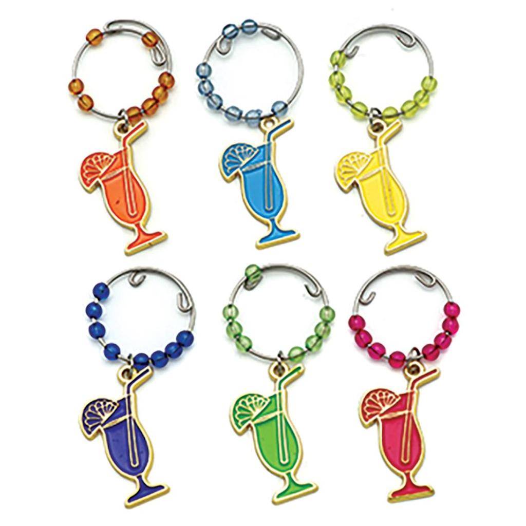 Hurricane Wine Charms (Set of 6) 1