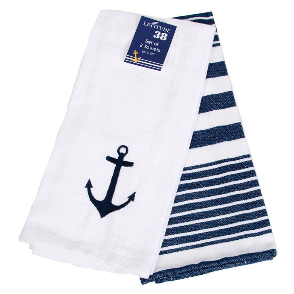 18" x 28" Nautical Dish Towel (Set of 2) 1