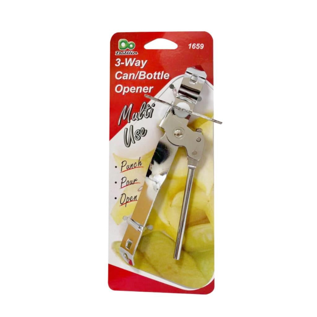 3-Way Silver Can/Bottle Opener 1