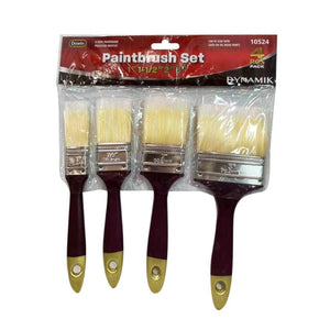 1"/1.5"/2"/3" 4 Piece Paintbrush Set 1