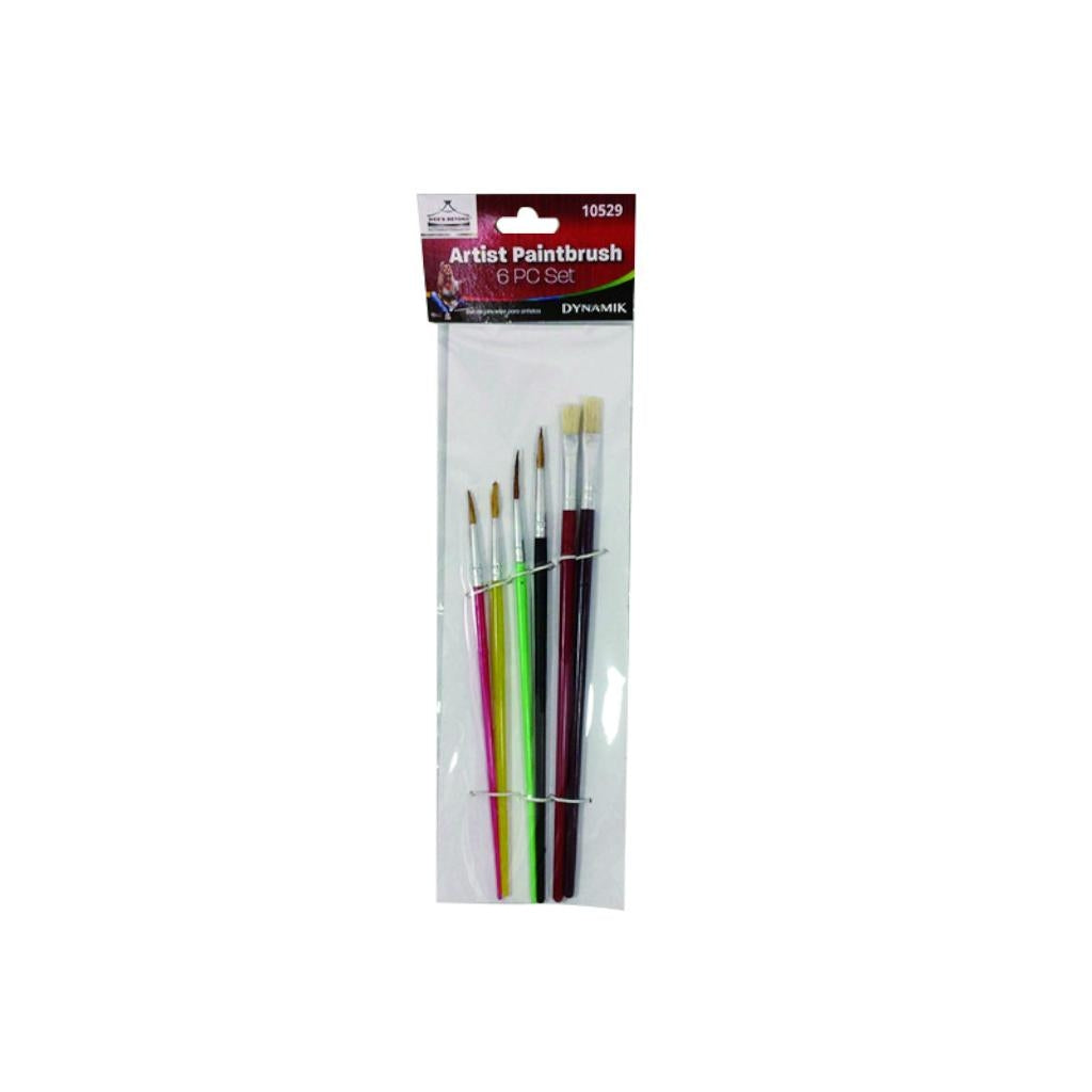 6 Piece Artist Paintbrush Set 1