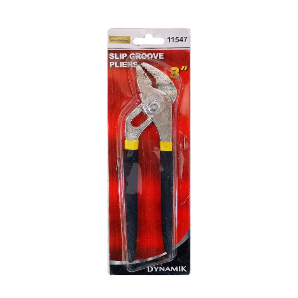 8" Black/Yellow Slip Groove Pliers 1