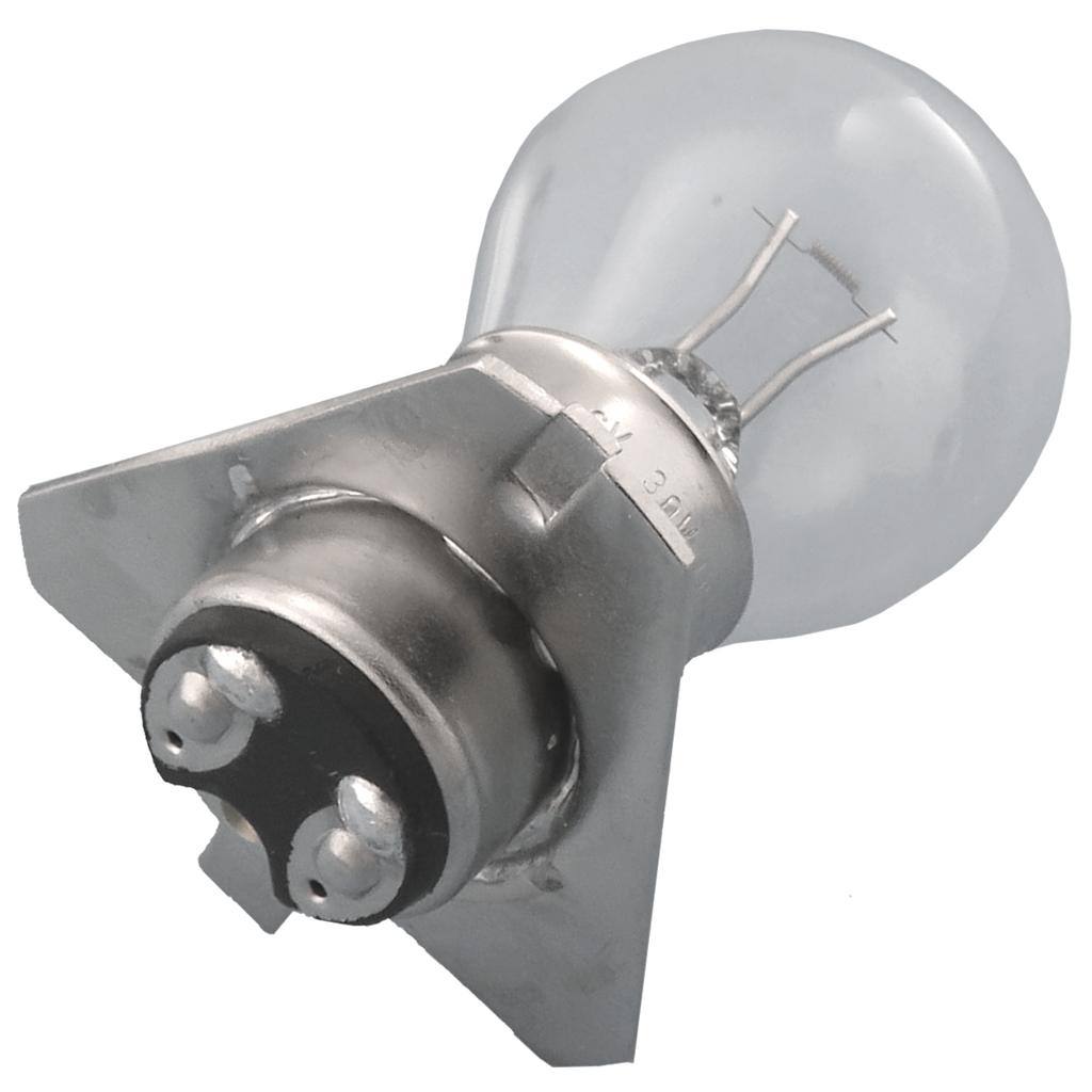 30 watt 6 volt Double Contact Bayonet European Base Clear Flange Light Bulb 1