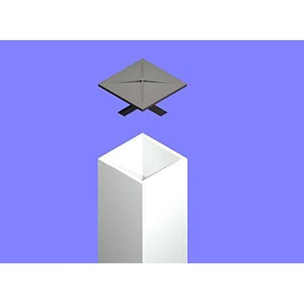 5" Square Pole Cap 3
