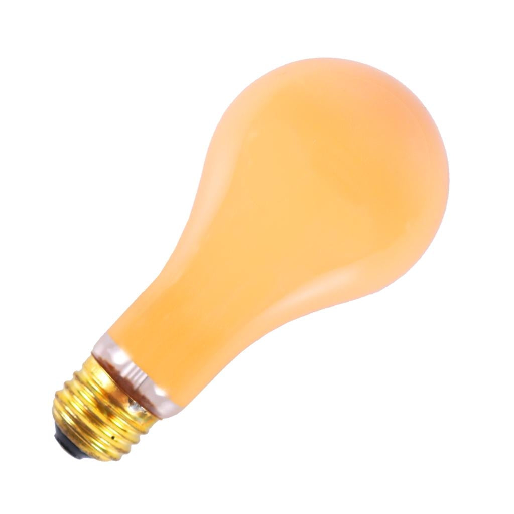 150 watt 130 volt A21 Medium Screw Base Yellow 1