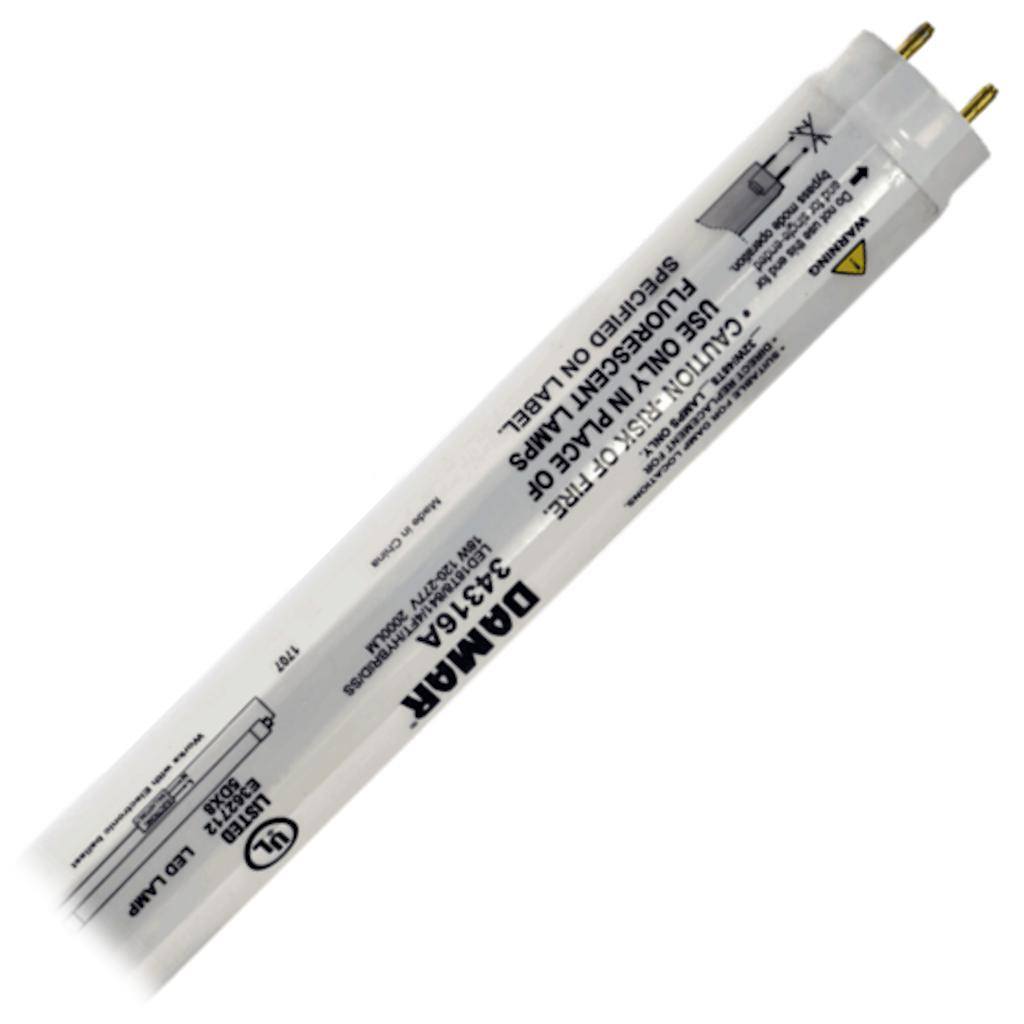 18 watt 120/277 volt 48" T8 Medium Bi-Pin Base 4100K Cool White Non-Dimmable LED 1