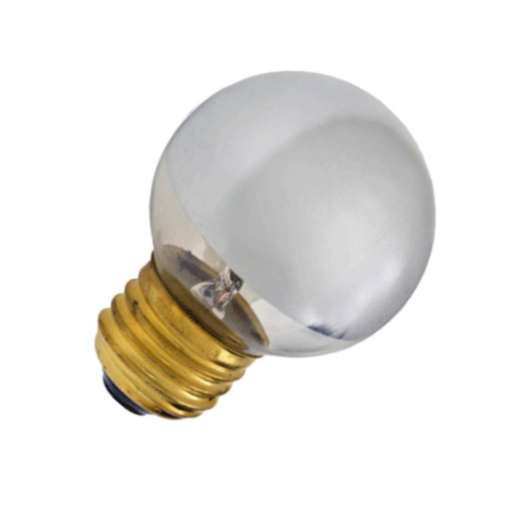 40 watt 120 volt G16.5 Medium Screw Base Clear / Silver 1
