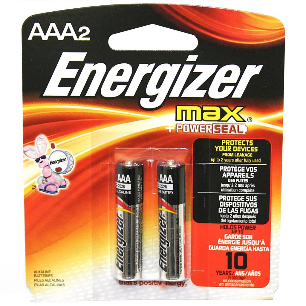 2 AAA Size Cell 1.5 volt Batteries 1