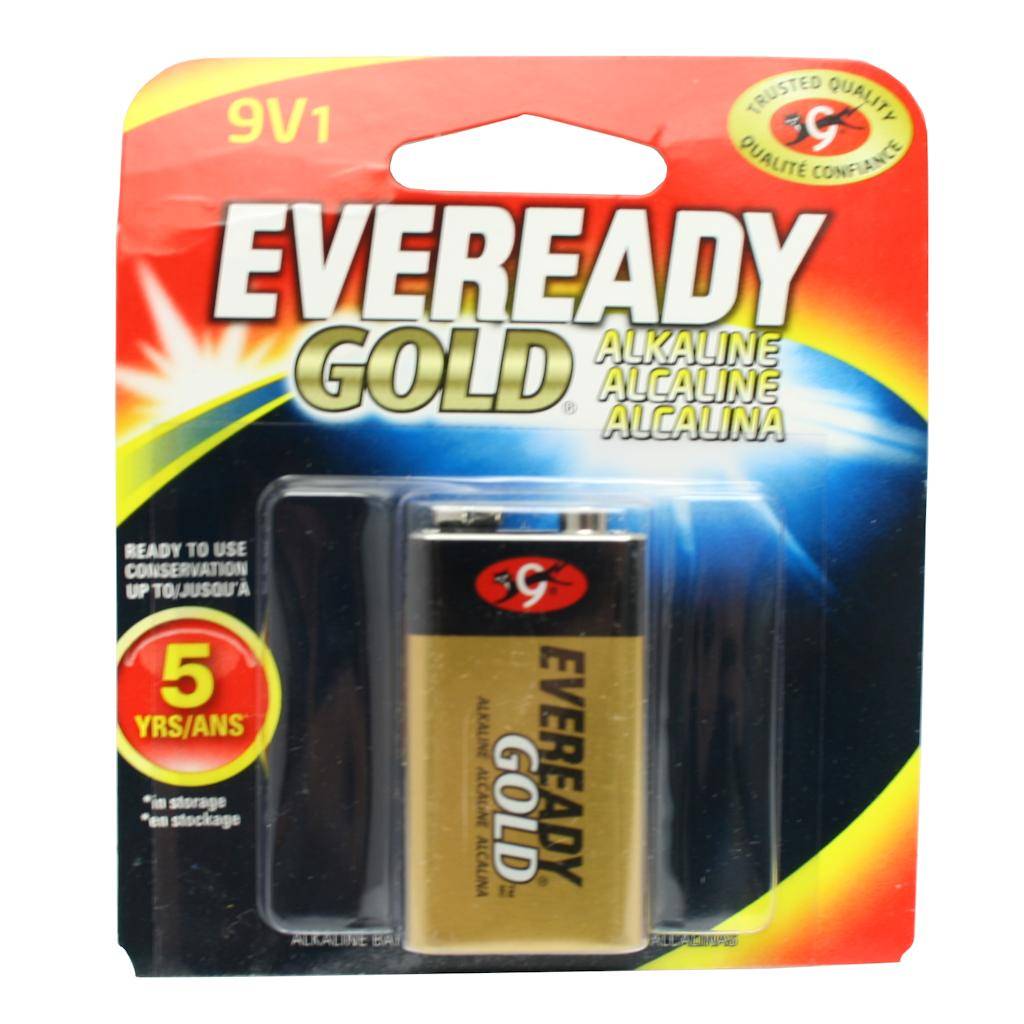 9 volt Gold Alkaline Battery 1