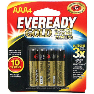 AAA Cell 1.5 volt Gold Alkaline Battery (4 pack) 1