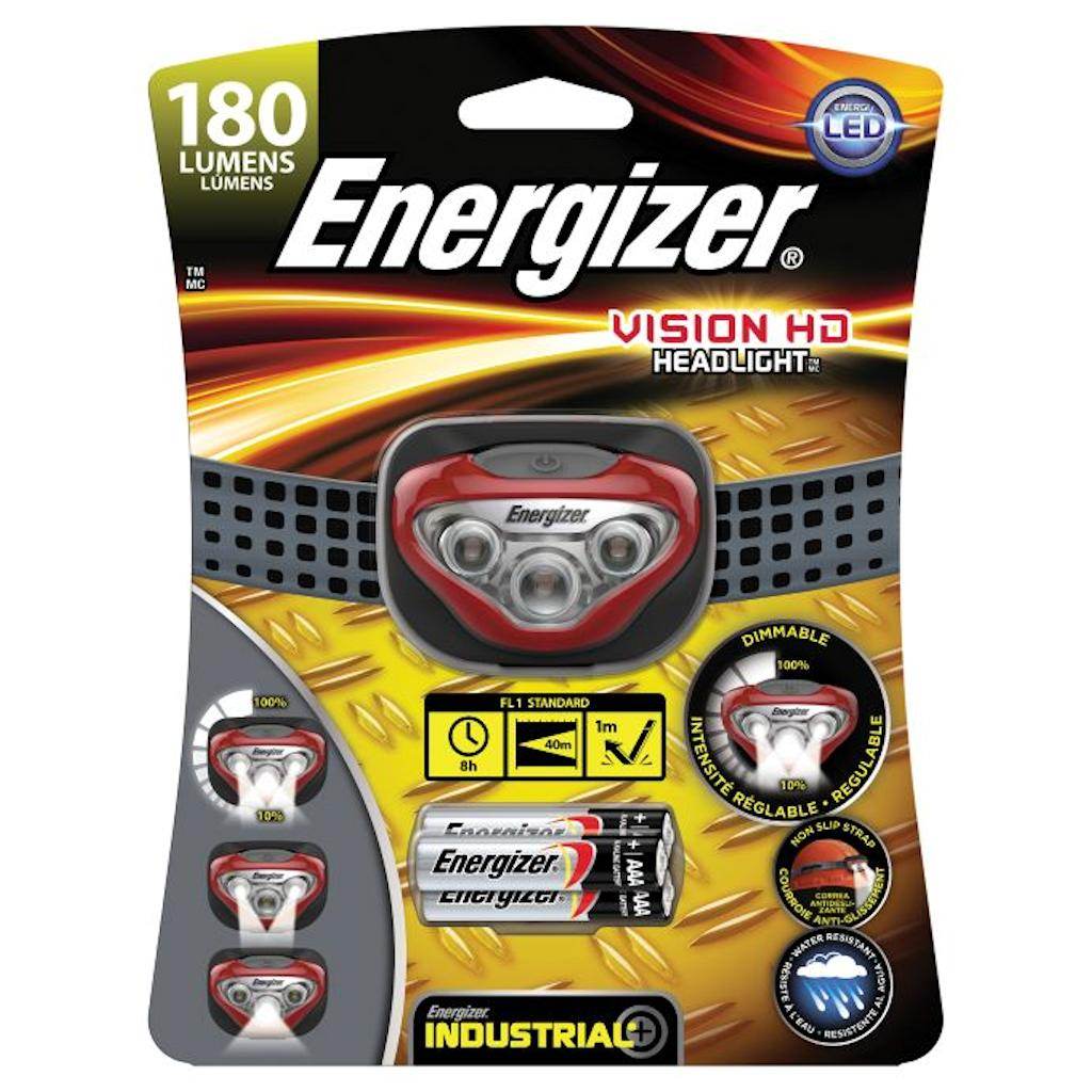 Red & Gray Vision HD Industrial LED Headlight (Batteries Included) 1
