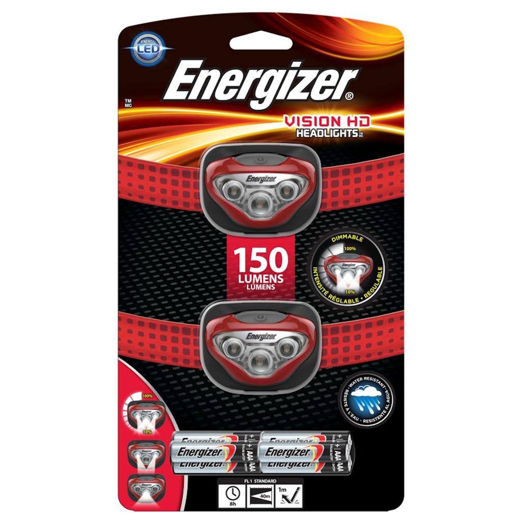Red Vision HD LED Headlight (Batteries Included) (2 pack) 1