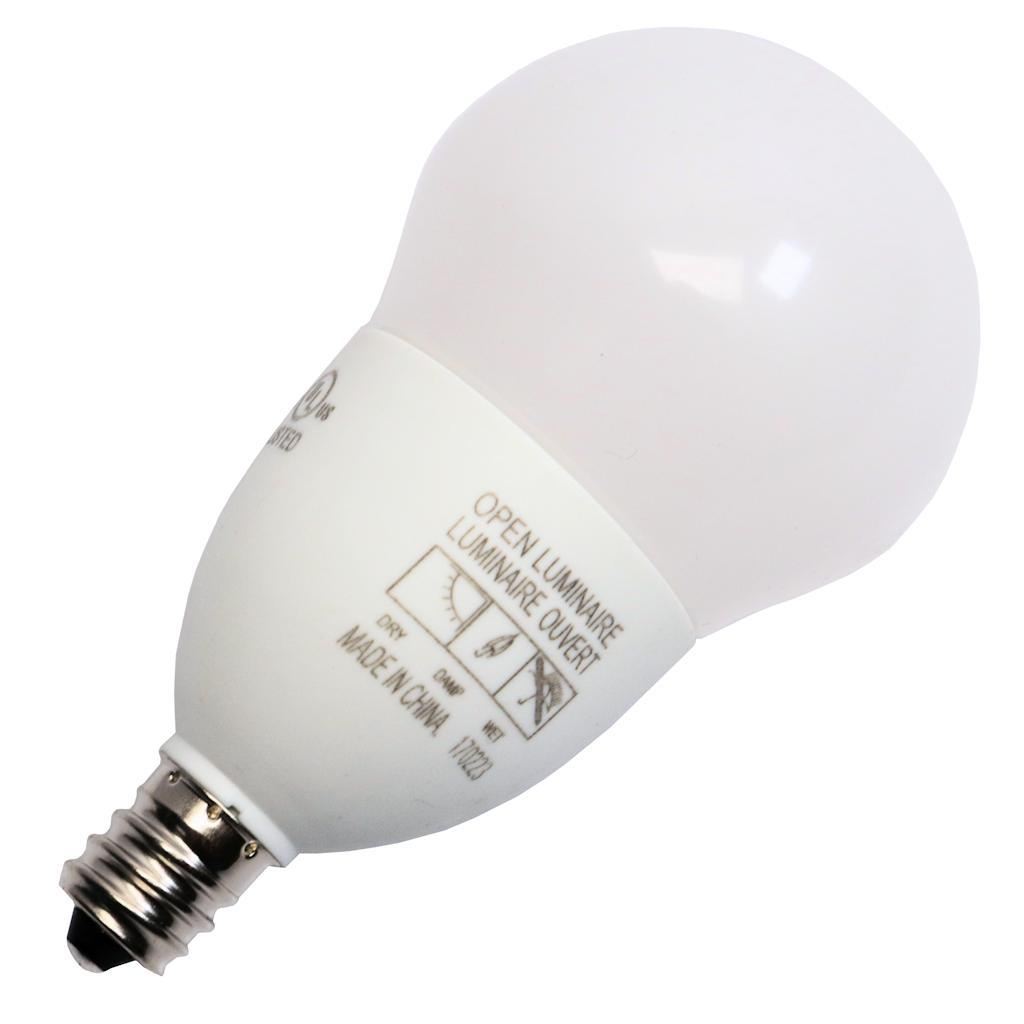 4.7 watt 120 volt A15 Candelabra Screw Base 2700K Warm White Frosted LED 1