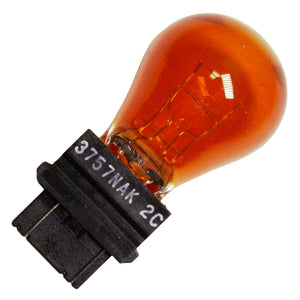 12.8/14 volt S8 Plastic Wedge Base Amber #3757NAK 1