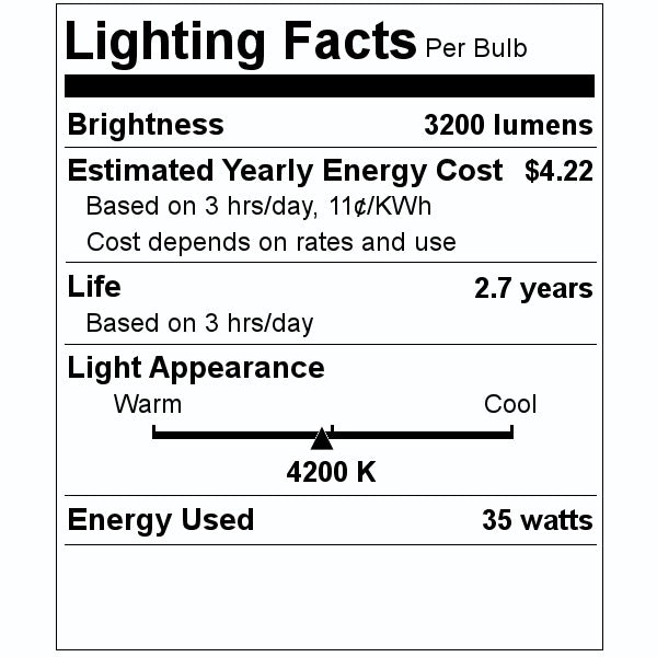 35 watt 12 volt 4200K Cool White P32-d Base Xenon Metal Halide #D1S 2