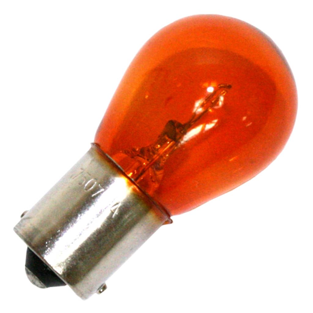 13.5 volt S8 Single Contact Bayonet Offset Base Amber #7507NA 1