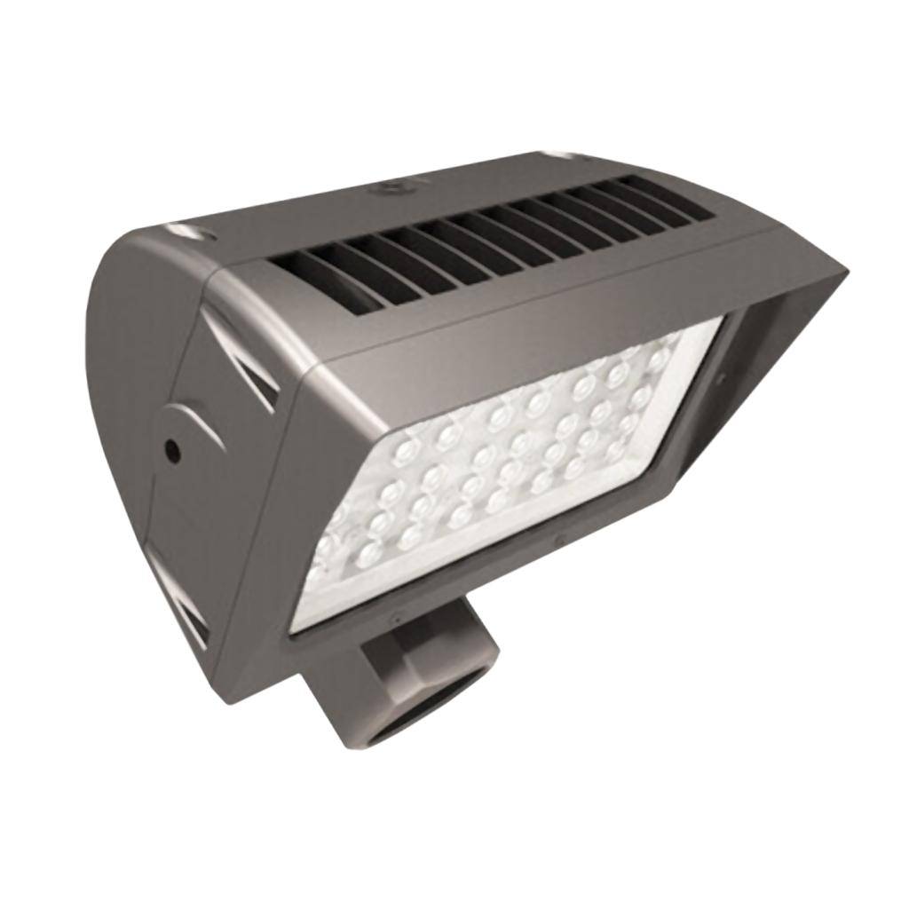 100 watt 120/277 volt 5000K Daylight Bronze Dimmable LED Wide Flood Light 1