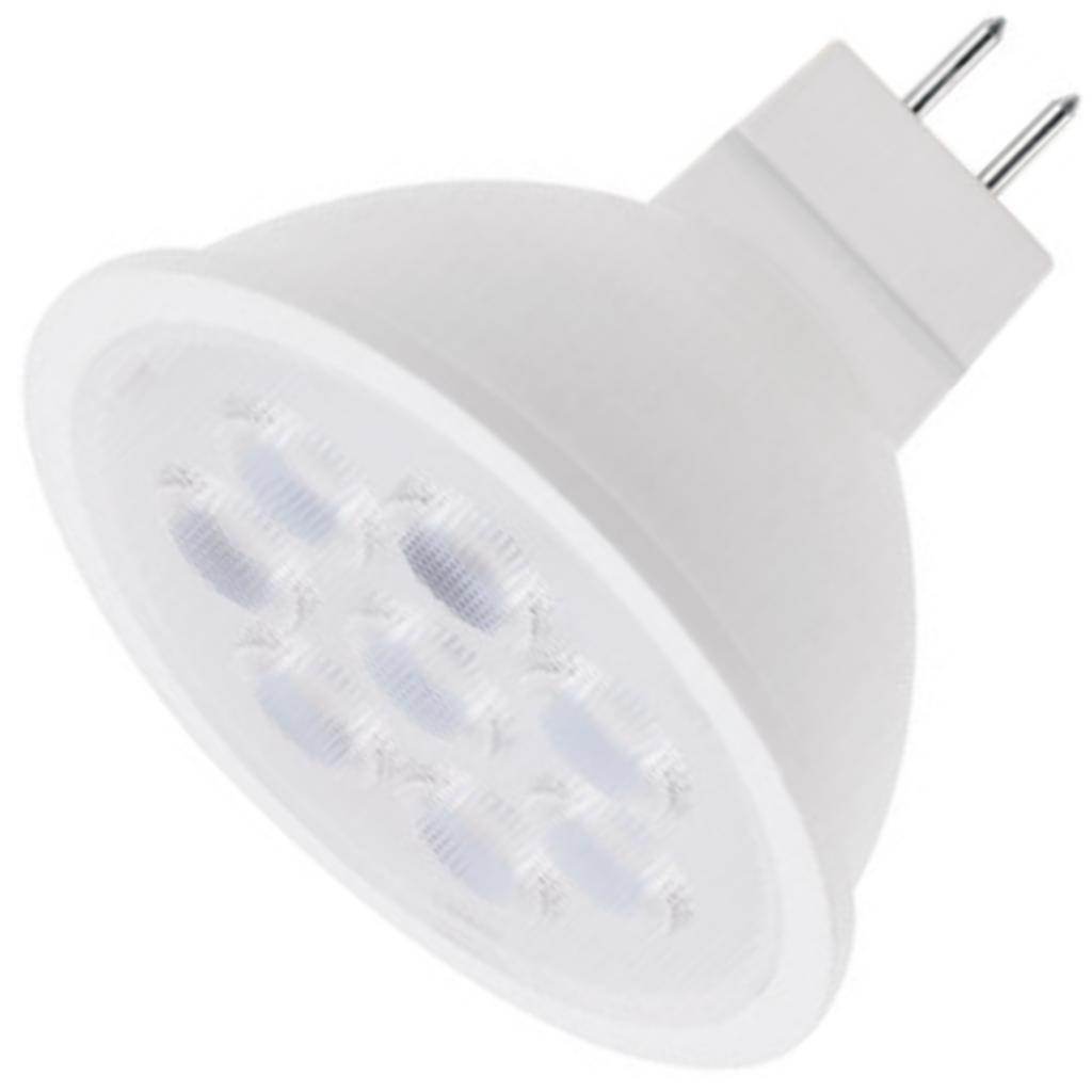 6.5 watt 12 volt MR16 Bi-Pin Base 4000K Cool White Dimmable Flood LED 1