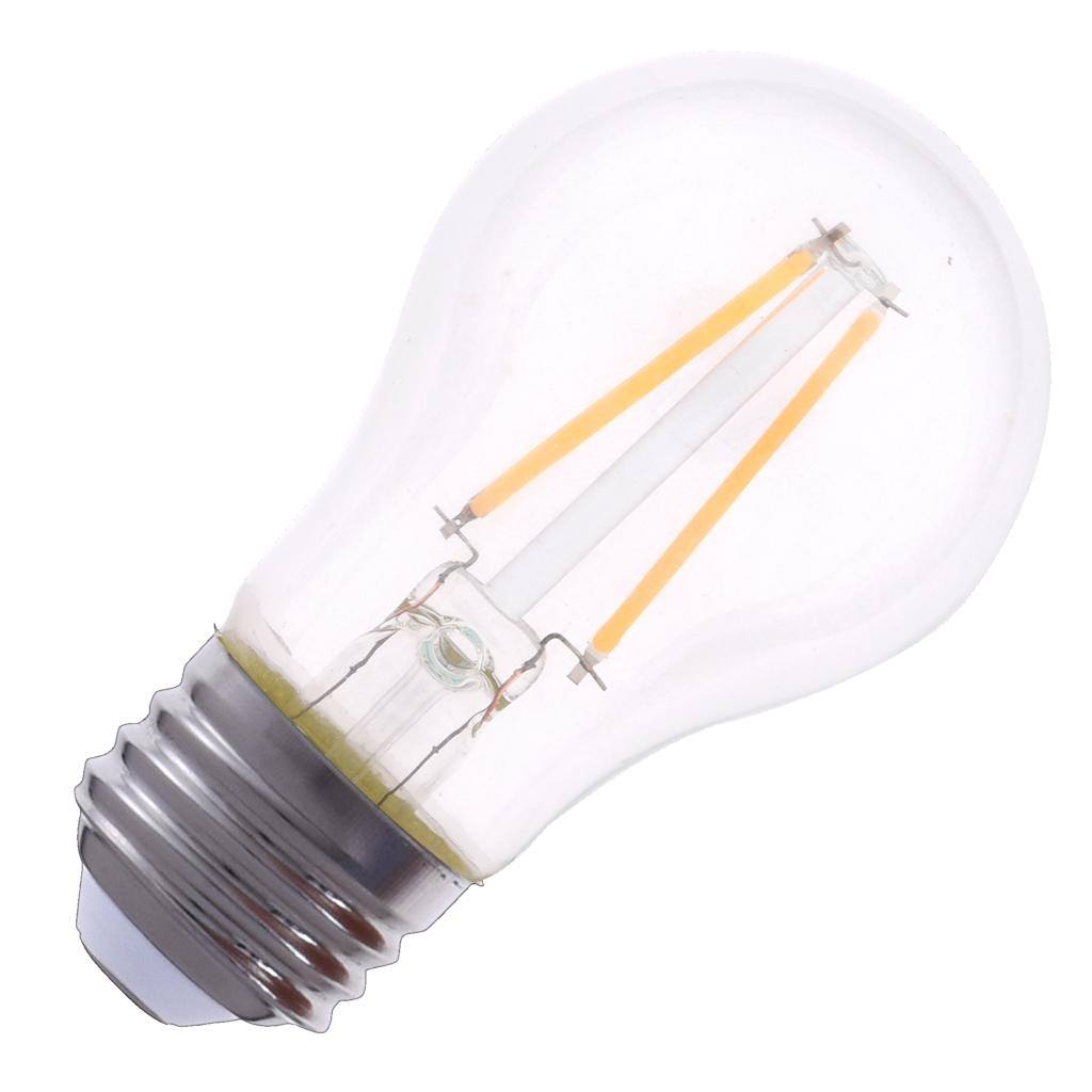 2.5 watt 120 volt A15 Medium Screw Base 2700K Warm White Clear Dimmable LED 1