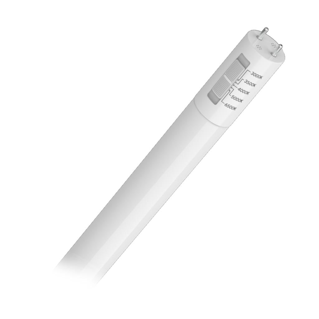 11 watt 120/277 volt T8 Medium Bi-Pin Base CCT Selectable LED Light Bulb 1