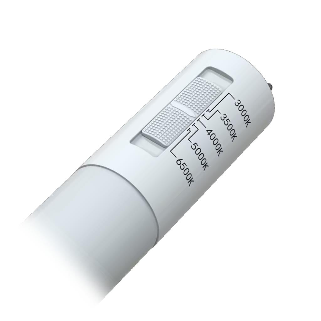 4' 12 watt 120/277 volt T8 Medium Bi-Pin Base CCT Selectable LED Light Bulb 1