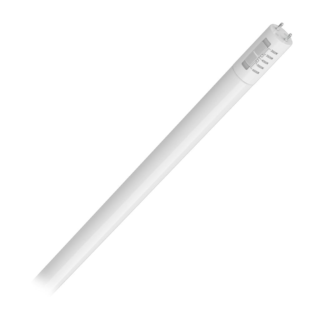 4' 15 watt 120/277 volt T8 Medium Bi-Pin Base CCT Selectable LED Light Bulb 1