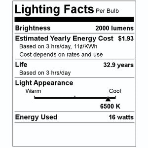 12" 16 watt 120/277 volt T9 4-Pin Base CCT Selectable LED Light Bulb 2