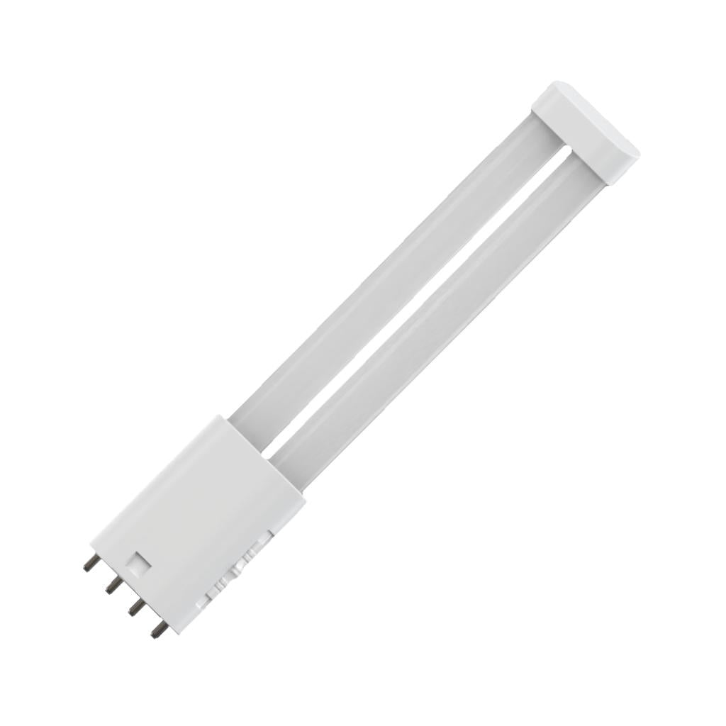 8 watt 120/277 volt PLL 4-Pin Base CCT Selectable  LED Light Bulb 1