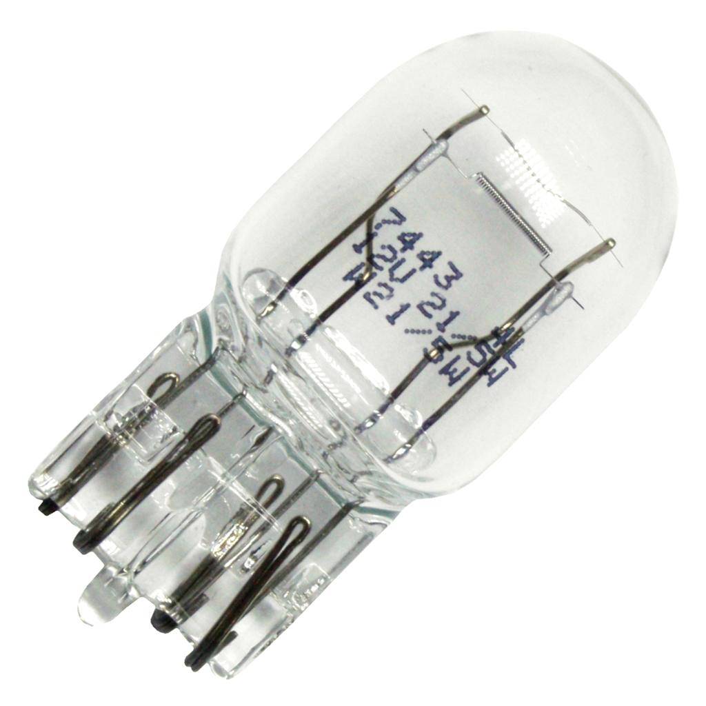 13.5 volt T6 Maxi Wedge Double Filament Base #7443 1