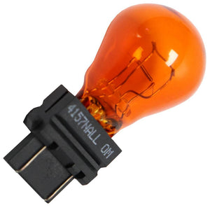 12.8/14 volt S8 Plastic Wedge Double Filament Base Amber #4157NALL 1