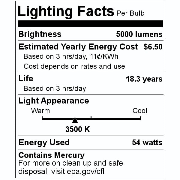54 watt 48" T5 Miniature Bi-Pin Base 3500K Neutral White Fluorescent 2