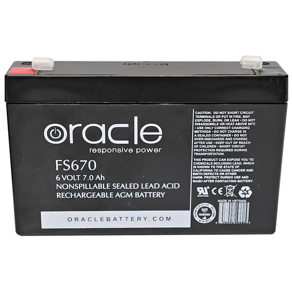 6 volt 7Ah/6174W Sealed Lead Rechargeable Emergency Light Battery 1
