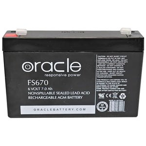 6 volt 7Ah/6174W Sealed Lead Rechargeable Emergency Light Battery 1