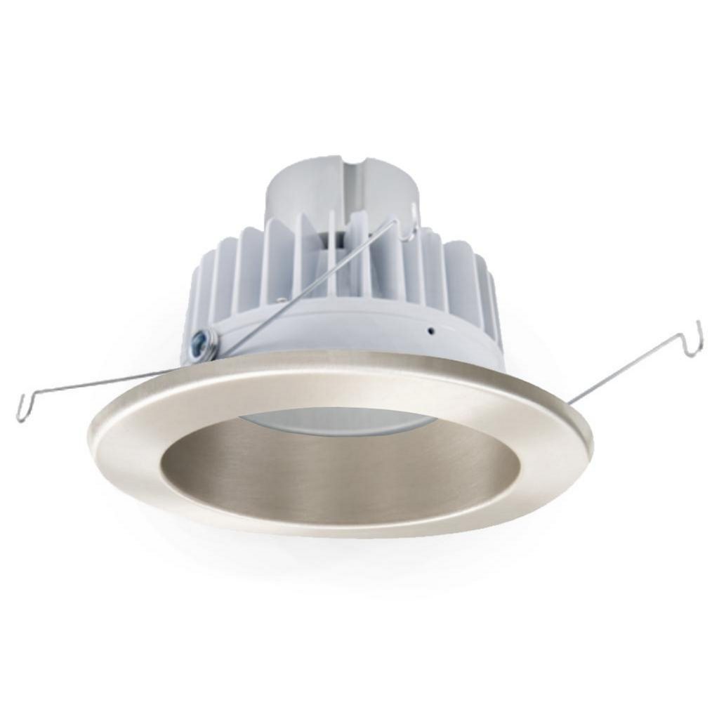 5"-6" 7 watt 120 volt 3000K Natural White Satin Nickel Finish Round 750L Series Dimmable LED 1