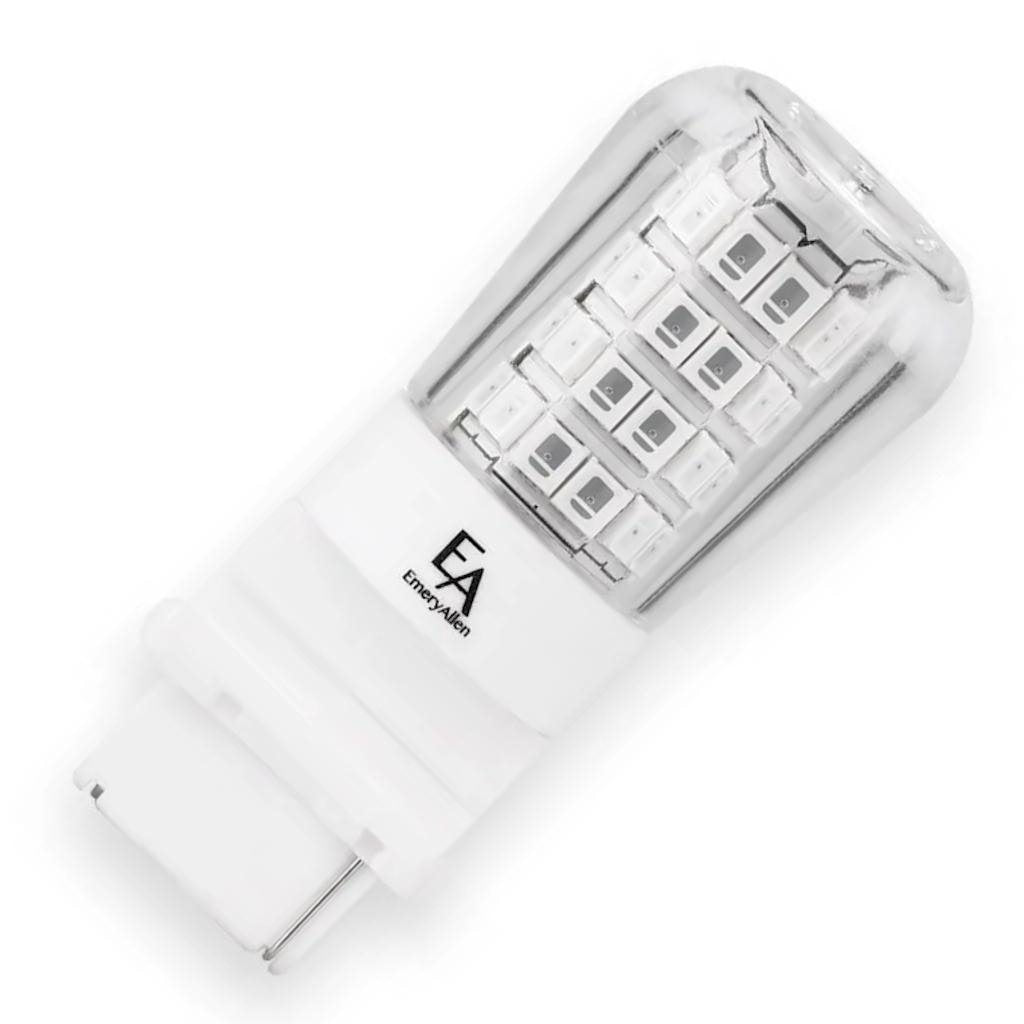 4 watt 12 volt Wedge Base Amber Frosted Dimmable LED 1