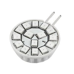 2 watt 12 volt Bi-Pin Base Amber Wafer Dimmable LED 1