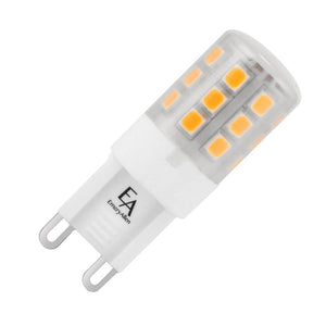 3 watt 120 volt G9 Double Loop Base 3000K Natural White Dimmable LED 1