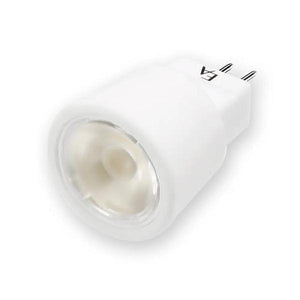 2 watt 12 volt MR8 Bi-Pin Base 3000K Natural White Dimmable Flood LED 3