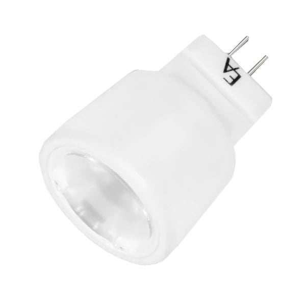 2 watt 12 volt MR8 Bi-Pin Base 3000K Natural White Dimmable Flood LED 1