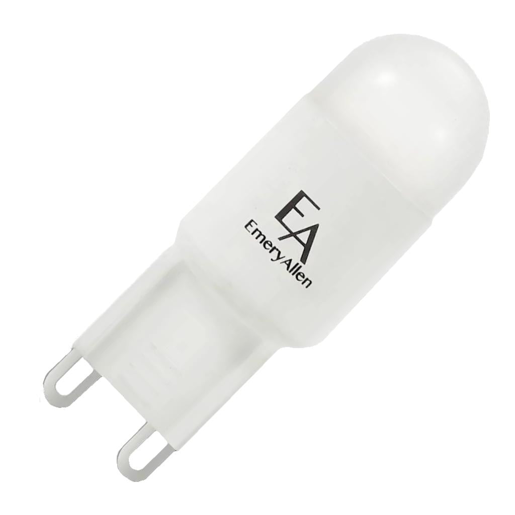 2.5 watt 120 volt G9 Double Loop Base 1,800K-2,700K Warm White Dim to Warm LED Light Bulb 1