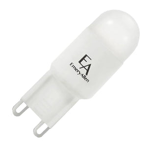 2.5 watt 120 volt G9 Double Loop Base 1,800K-2,700K Warm White Dim to Warm LED Light Bulb 1