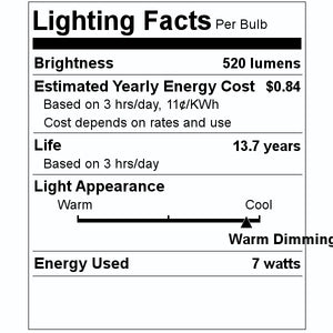 7 watt 120 volt A19 Medium Screw Base 1800K-2700K Dim to Warm Frosted Dimmable LED Filament 2