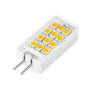 1.5 watt 12 volt Bi-Pin Base 2700K Warm White Dimmable LED 1