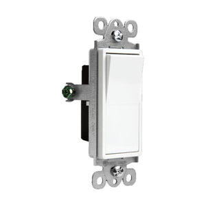White Antimicrobial Residential Grade Rocker Light Switch 2
