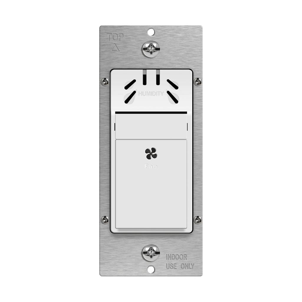 White Single Pole Fan Switch and Humidity Sensor 1