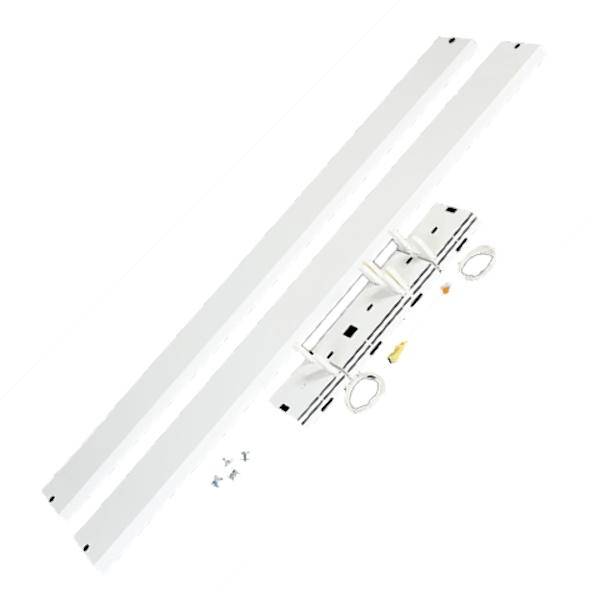 8' T8 4 Lamp Pre-Wired Fixture Bracket Kit 1